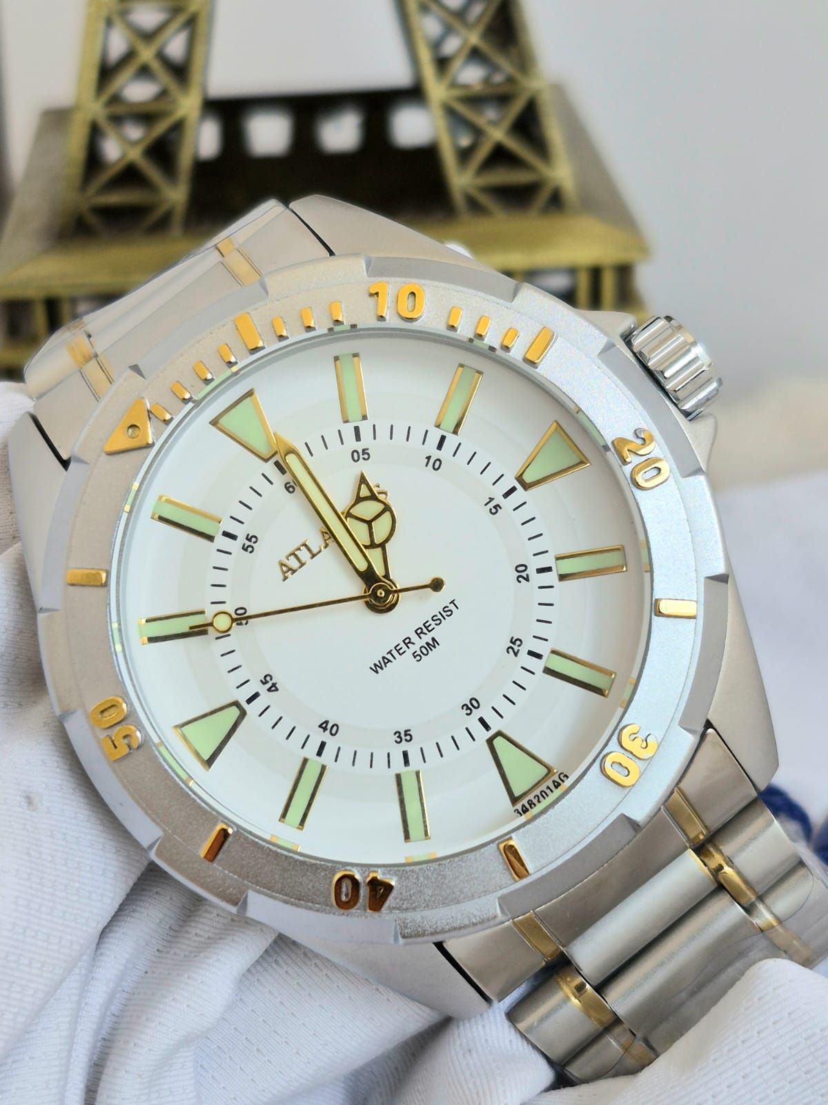 Relógio Masculino Atlantis Prata A34825