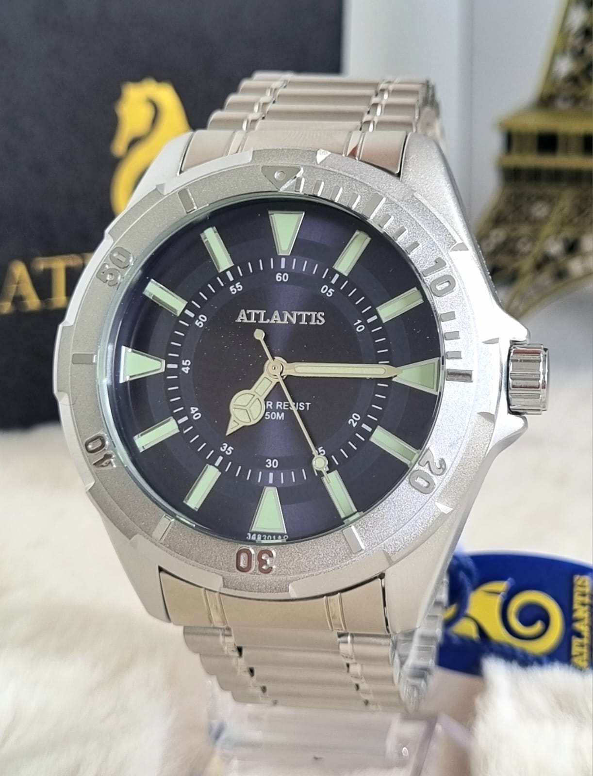 Relógio Masculino Atlantis Prata A3482PA