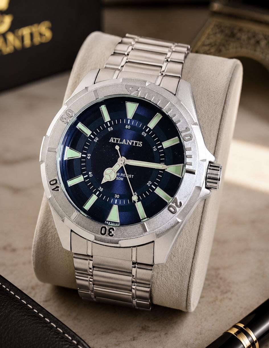 Relógio Masculino Atlantis Prata A3482PA