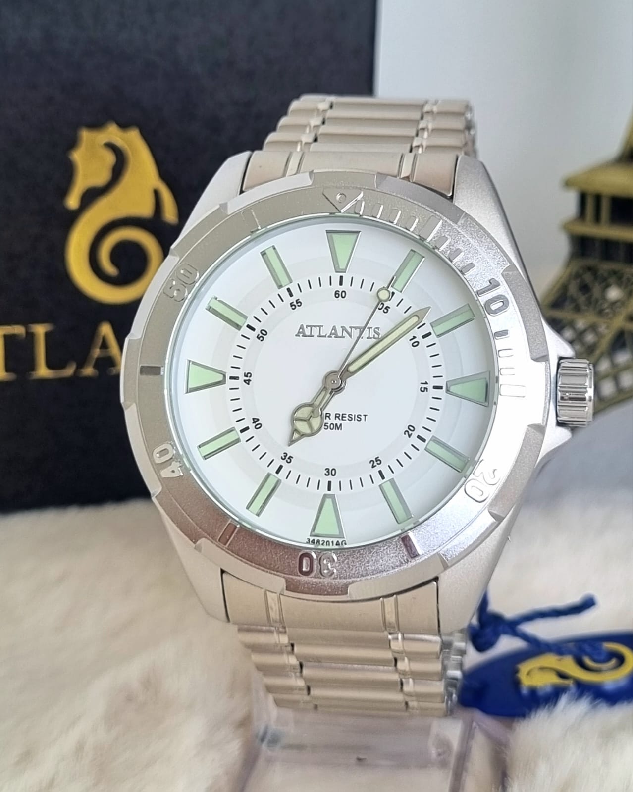 Relógio Masculino Atlantis Prata A3482PB