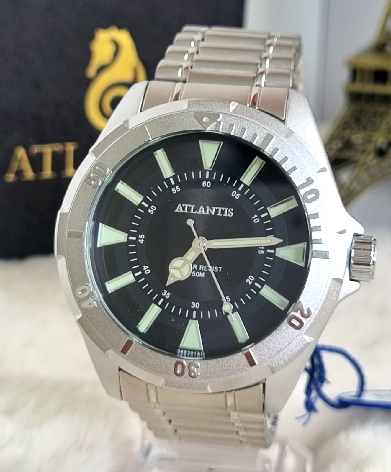 Relógio Masculino Atlantis Prata A3482PP