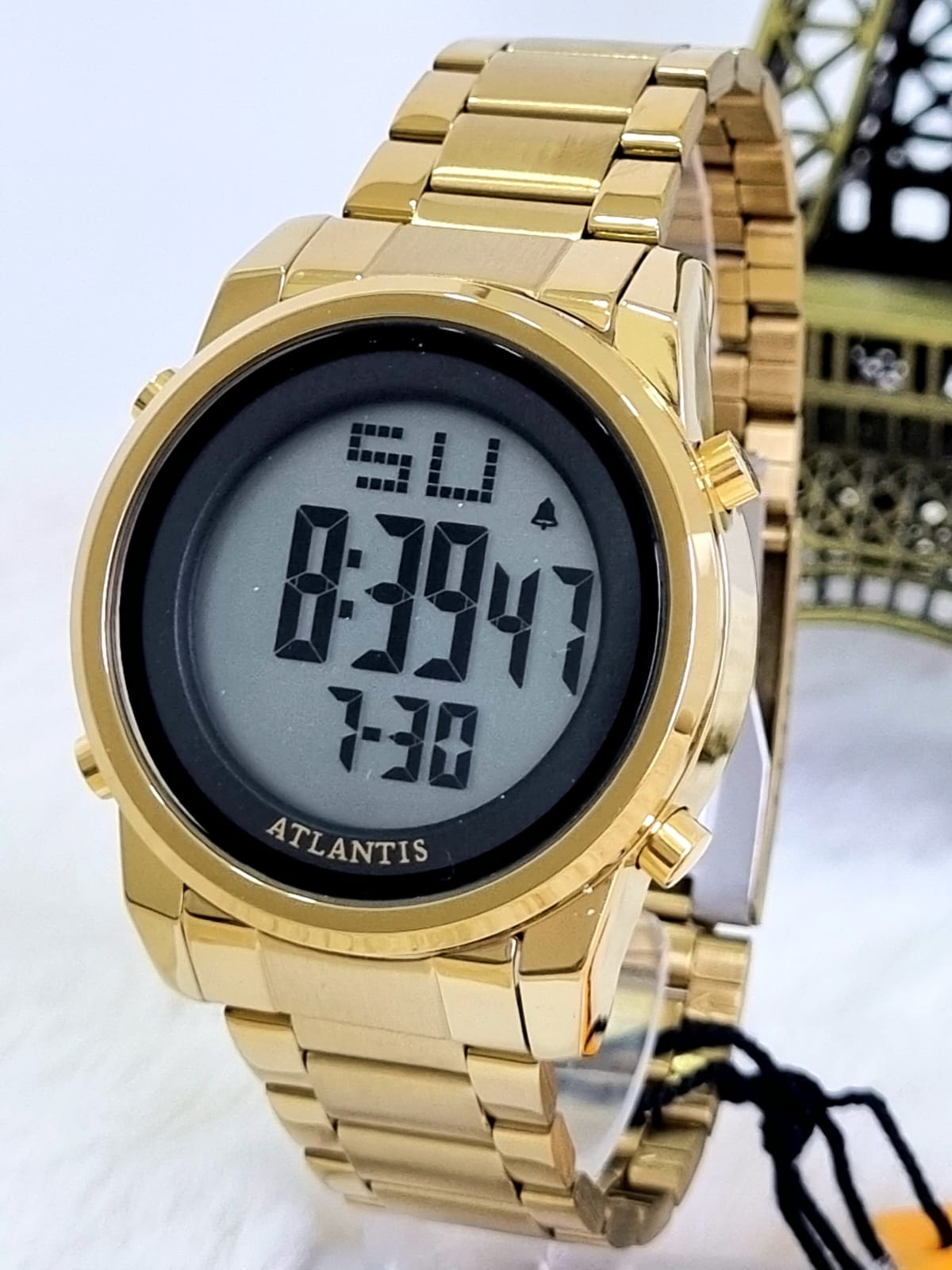 Relógio Masculino Dourado Atlantis G8061C