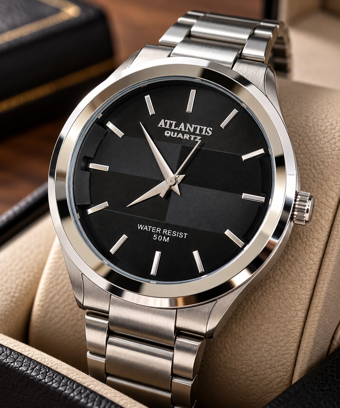 Relógio Prata Atlantis G3247P