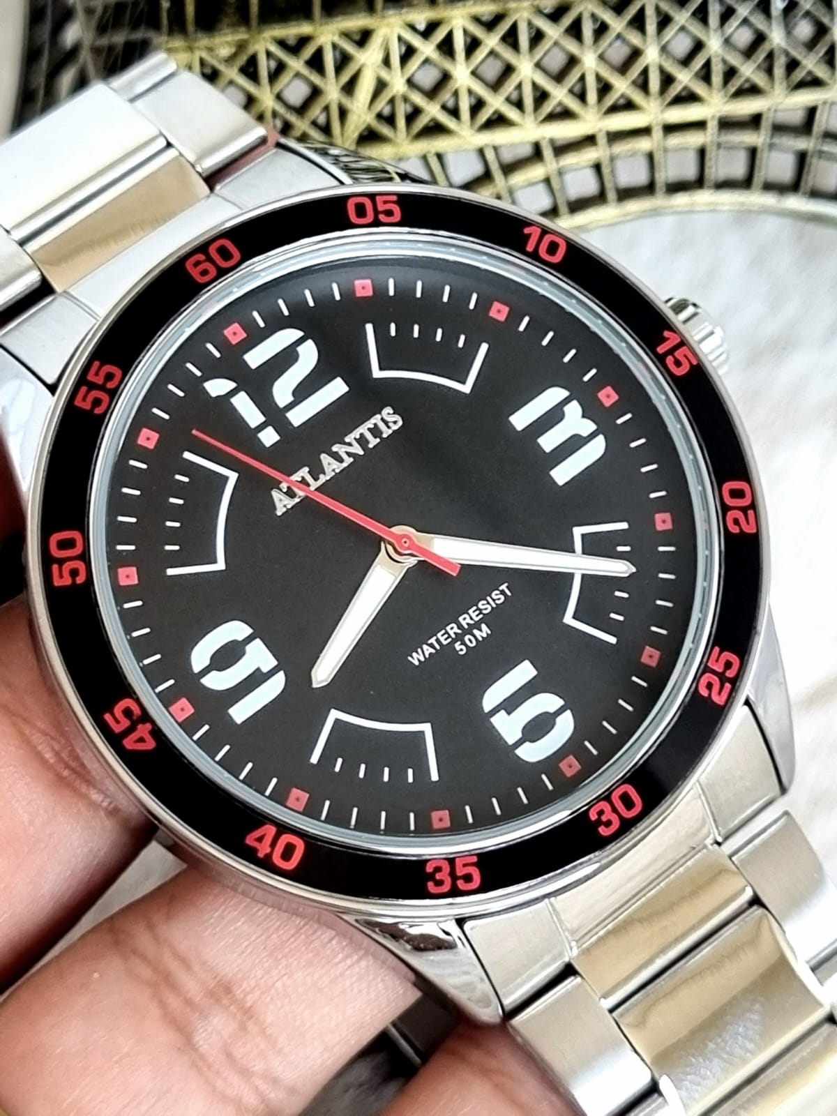 Relógio Prata Atlantis G8007 Lançamento