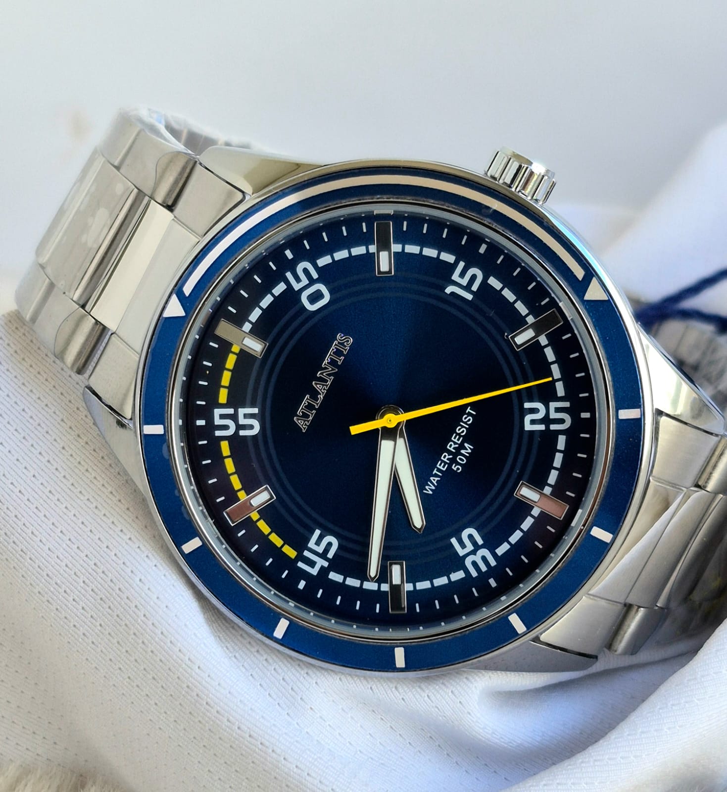 Relógio Prata Atlantis G8007PA