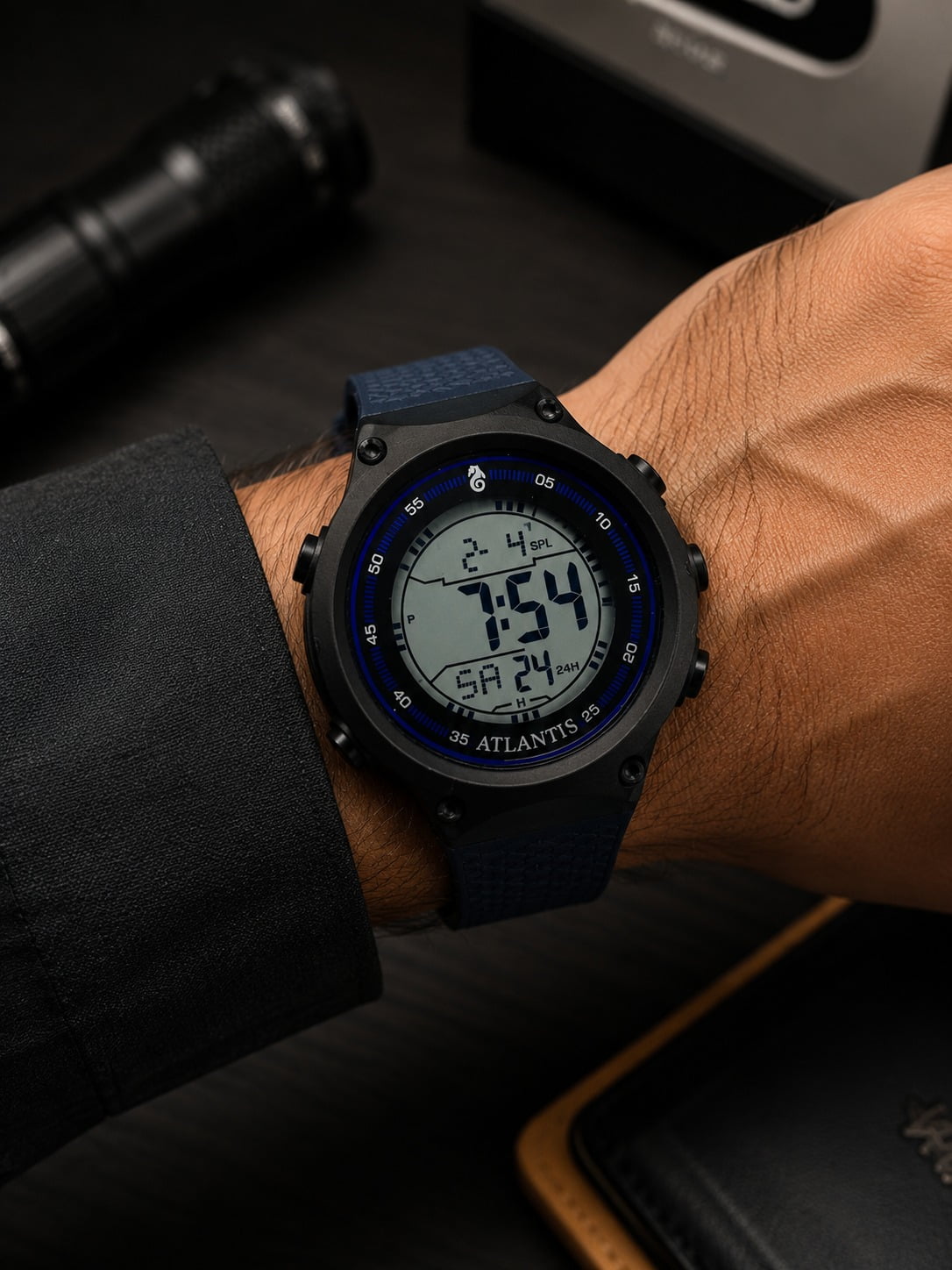 Reógio Atlantis Masculino Esportivo G8033A