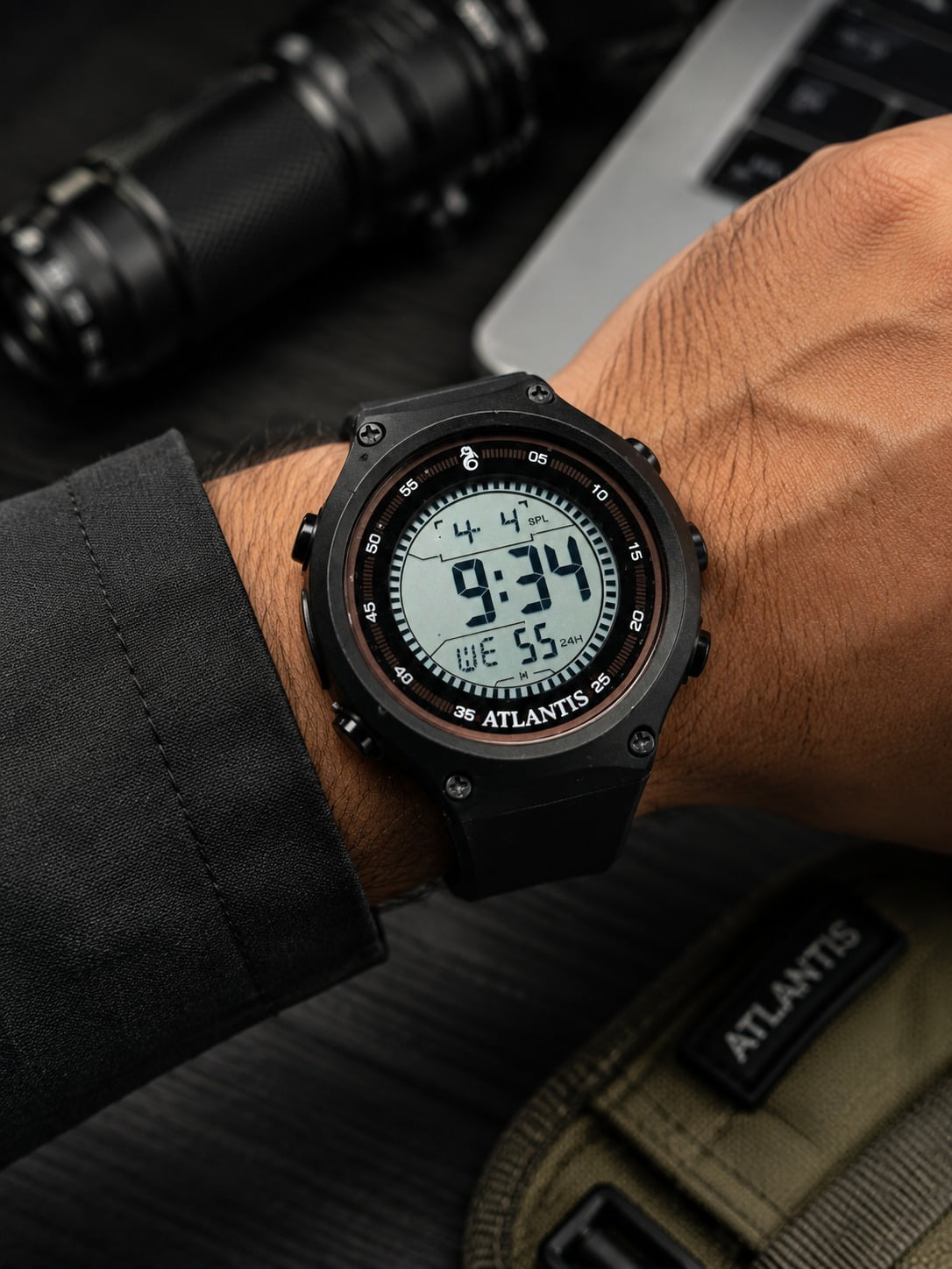 Reógio Atlantis Masculino Esportivo G8033P