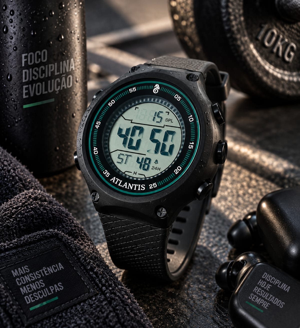 Reógio Atlantis Masculino Esportivo G8033P