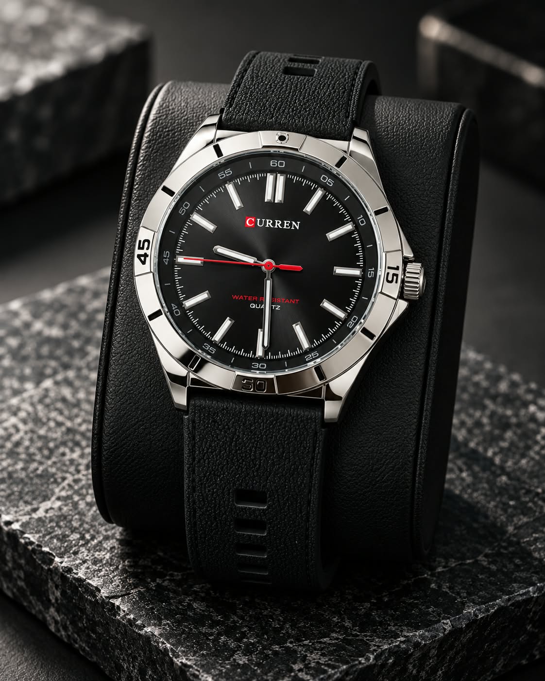Relógio Masculino Preto Curren 8449