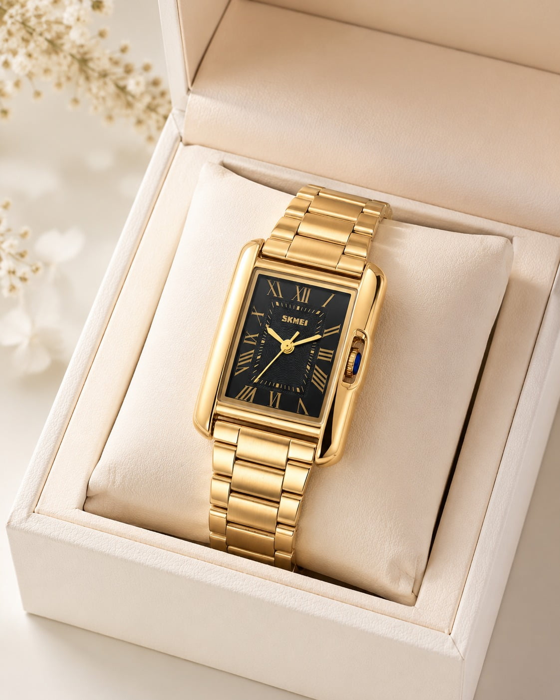Relógio Feminino Dourado SKMEI 1284