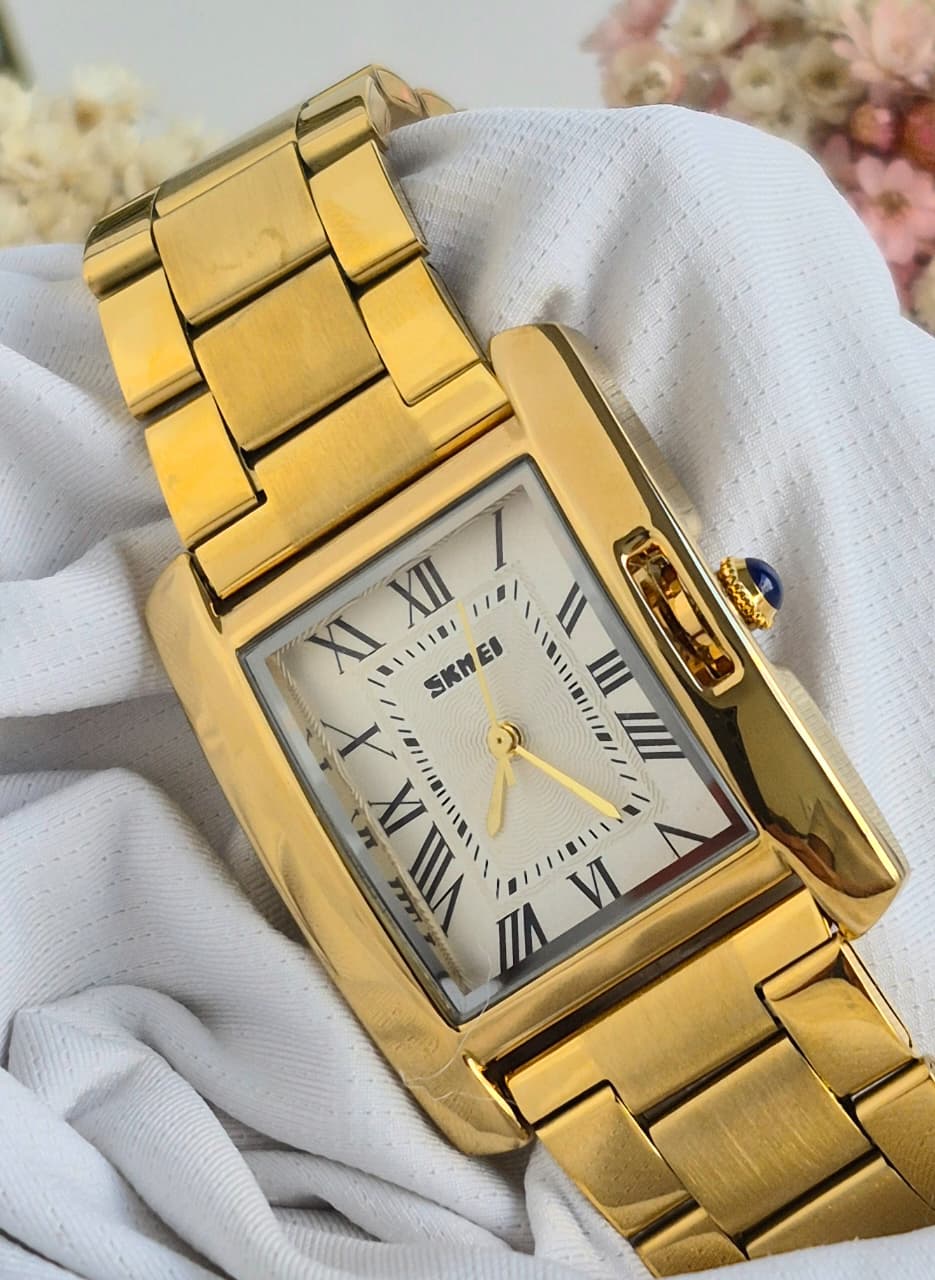 Relógio Feminino Dourado SKMEI 1284B