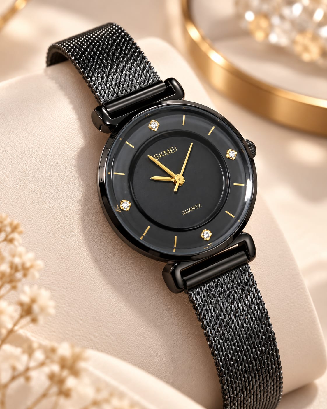 Relógio Feminino Dourado SKMEI 1330P