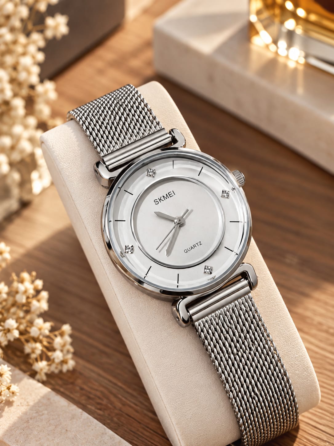 Relógio Feminino Dourado SKMEI 1330PP