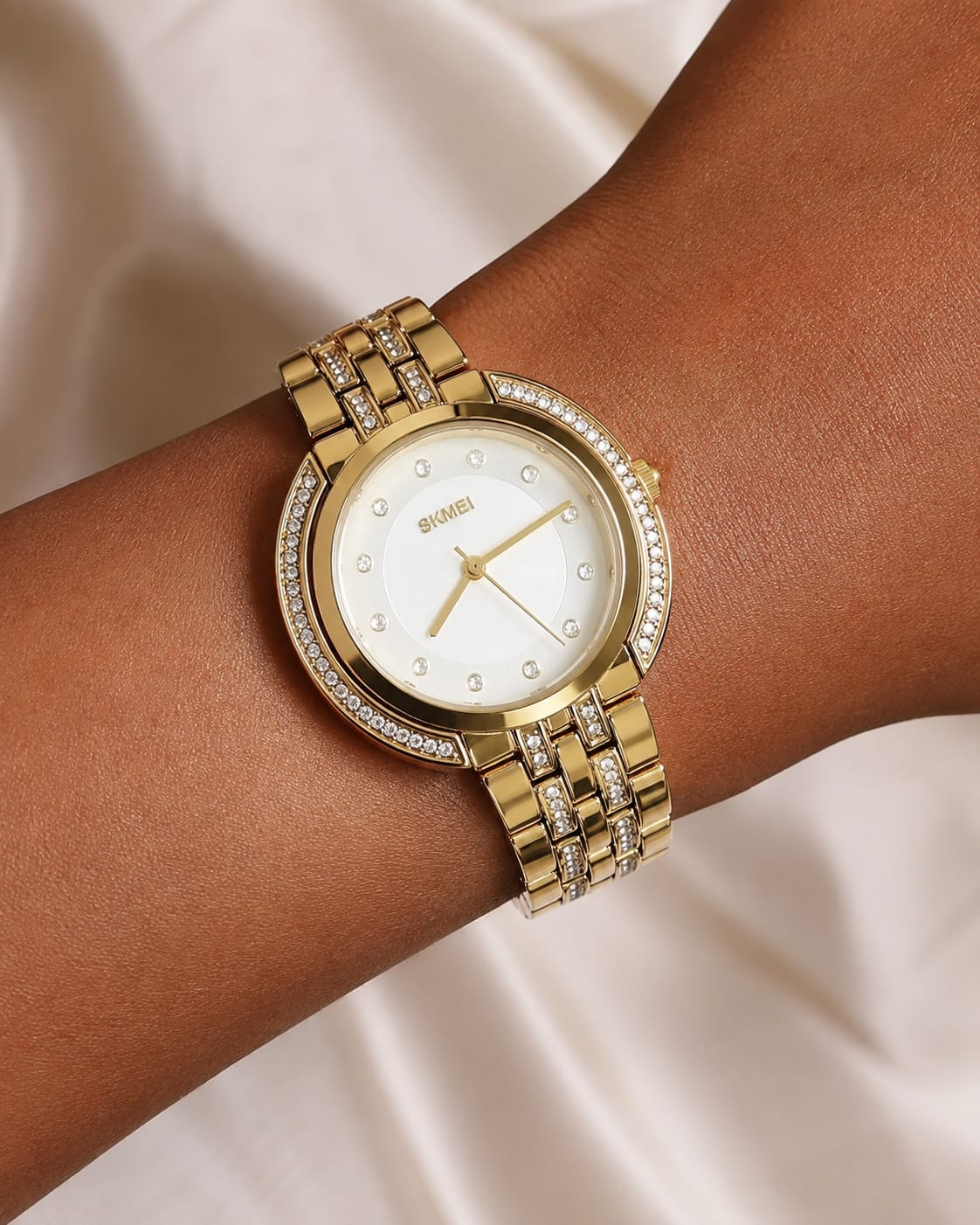 Relógio Feminino Dourado SKMEI 1979