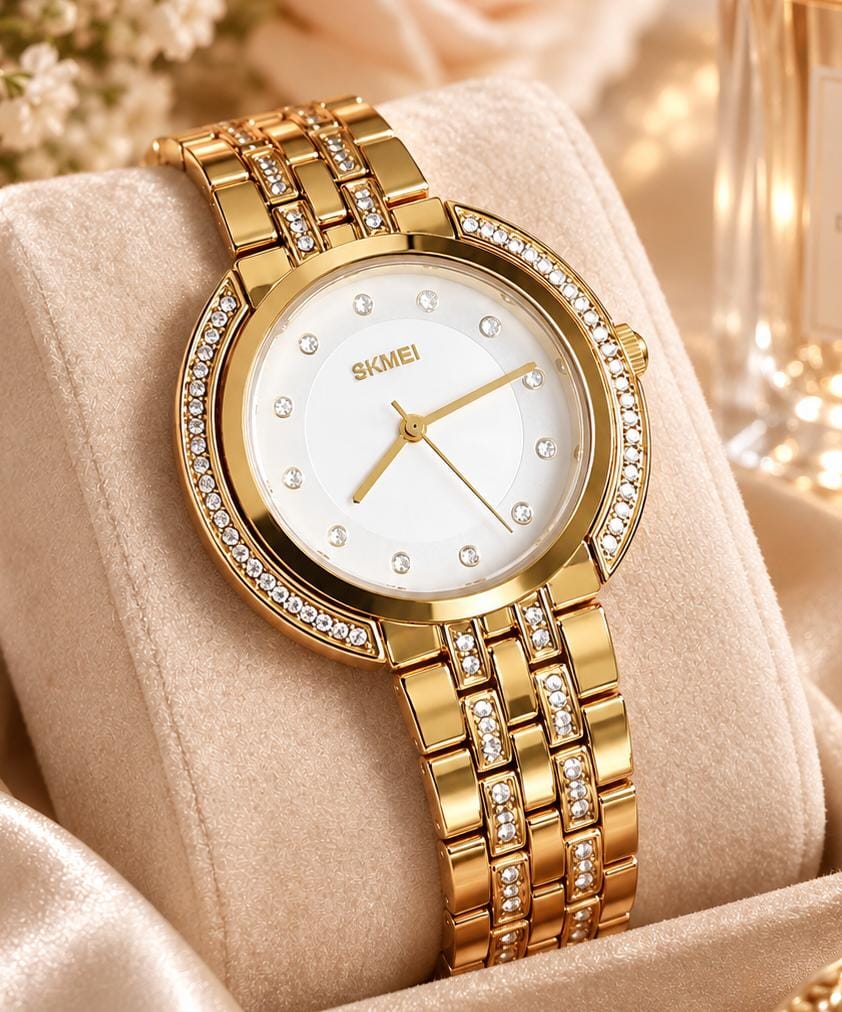 Relógio Feminino Dourado SKMEI 1979