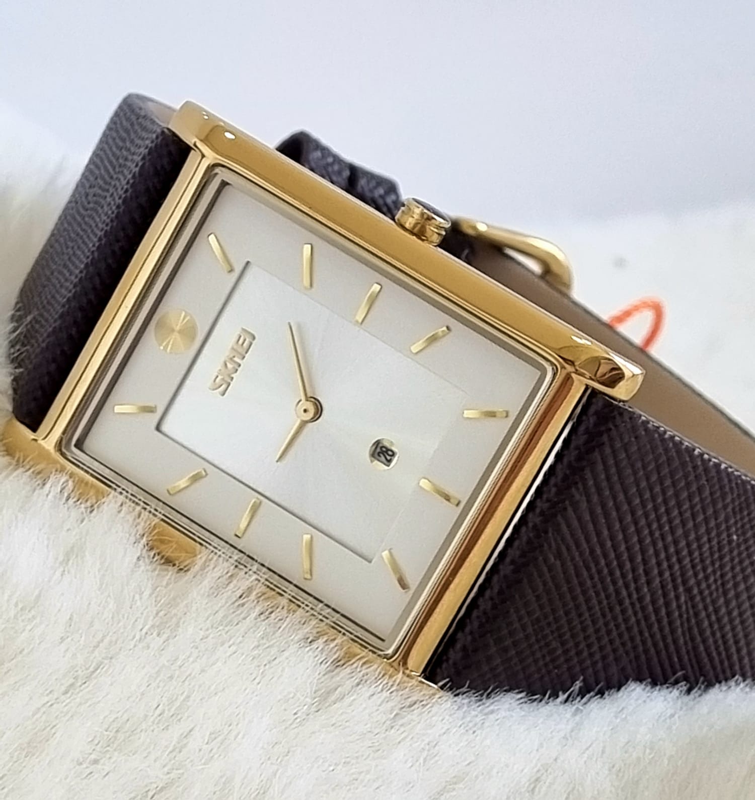 Relógio Masculino Couro Skmei 9256 Prata