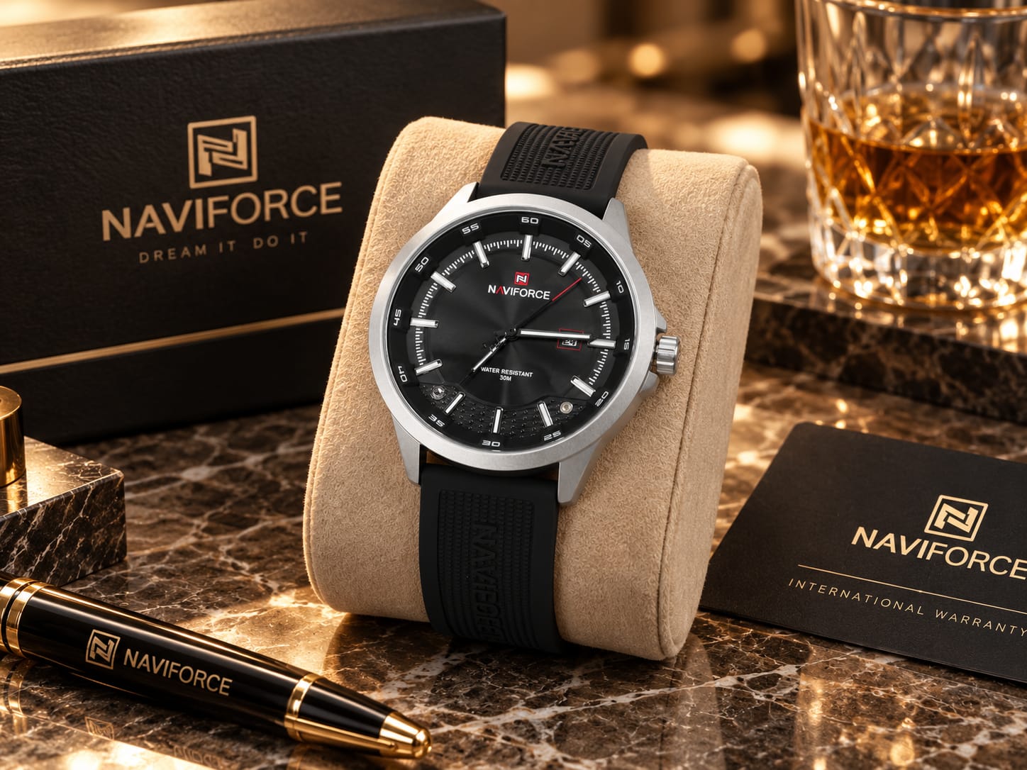 Relógio Masculino Preto Naviforce 9248