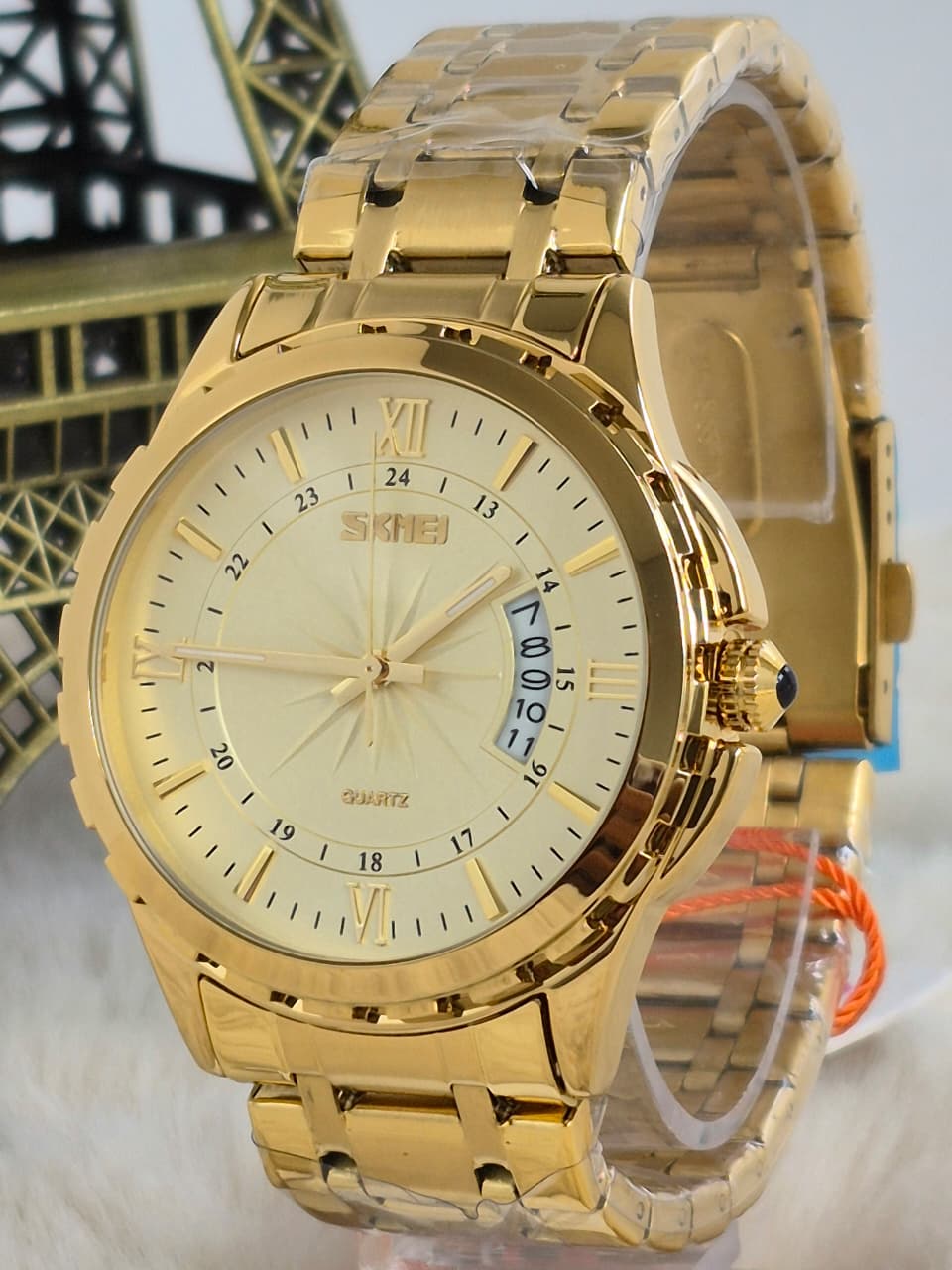 Relógio Masculino SKMEI Banhado a Ouro 9069D