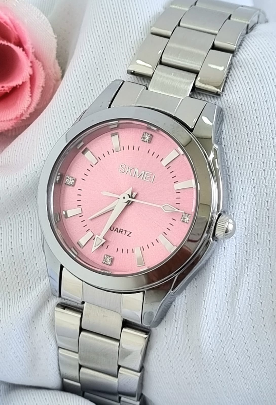 Relógio Skmei Dourado 1620 Prata