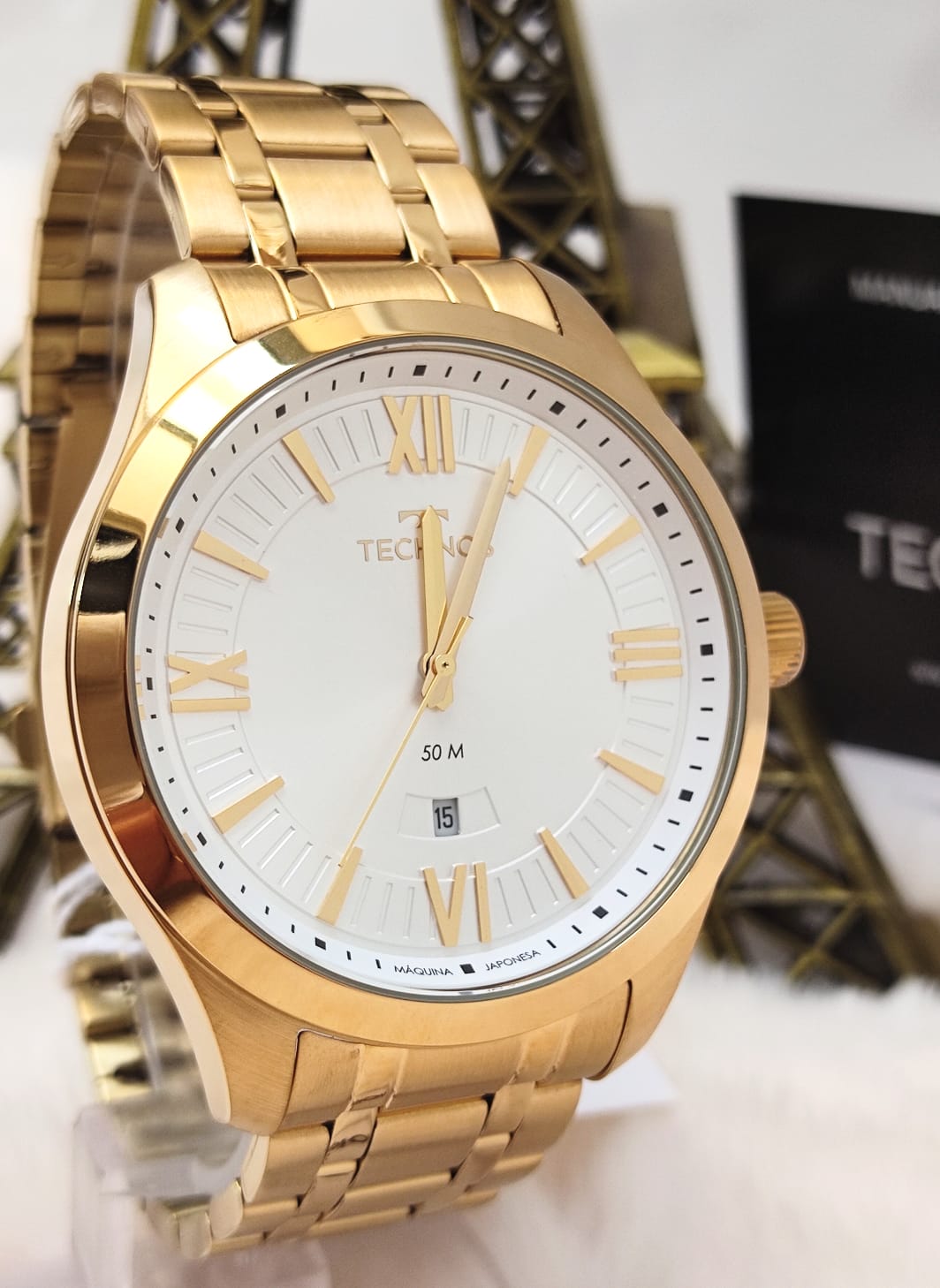 Relógio Technos Masculino Dourado 2115MSN/4X