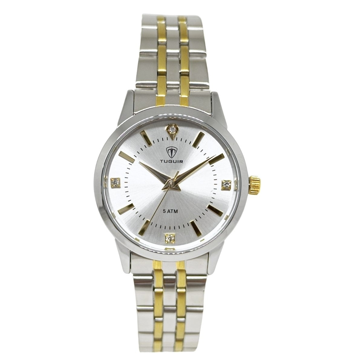 Kit Relógio + Semijoia Feminino Tuguir Misto TG35129