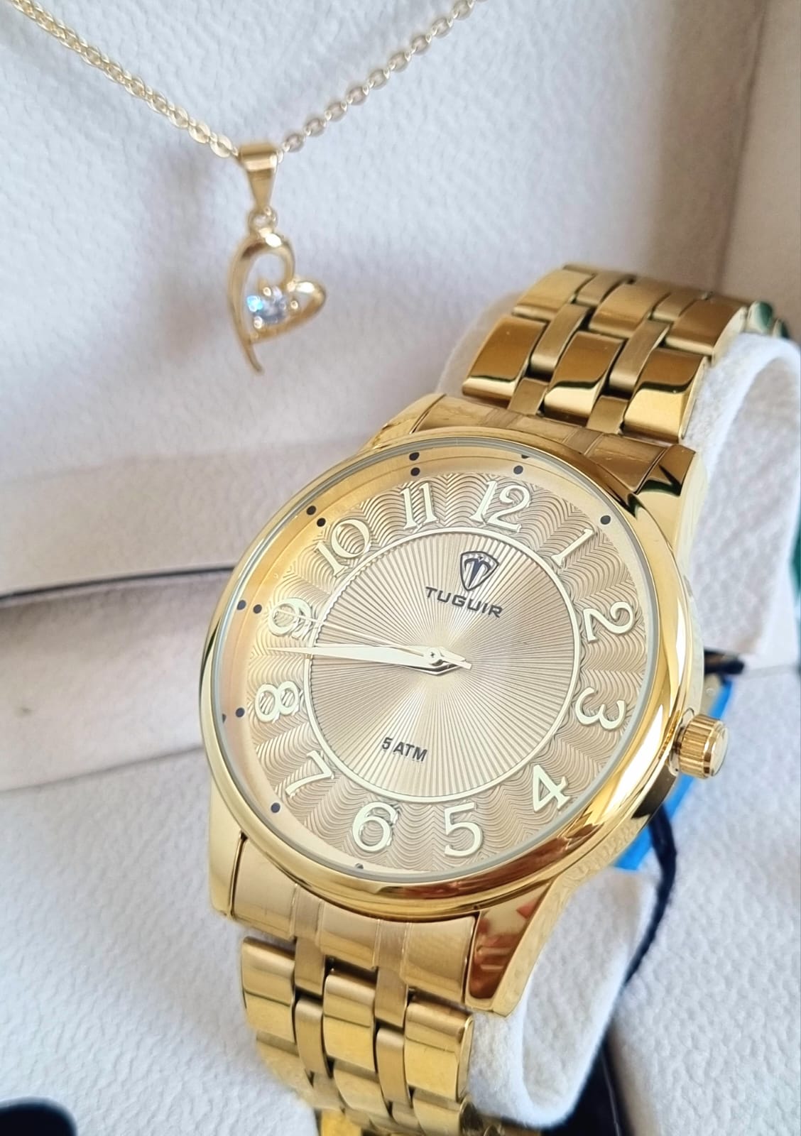 Relógio Feminino Dourado Tuguir TG35109