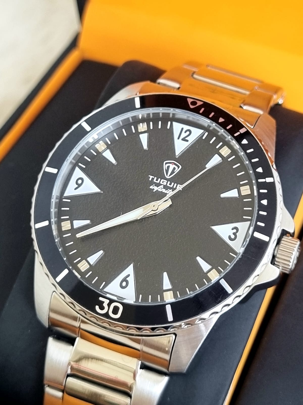 Relógio Masculino Couro Tuguir TGI37071