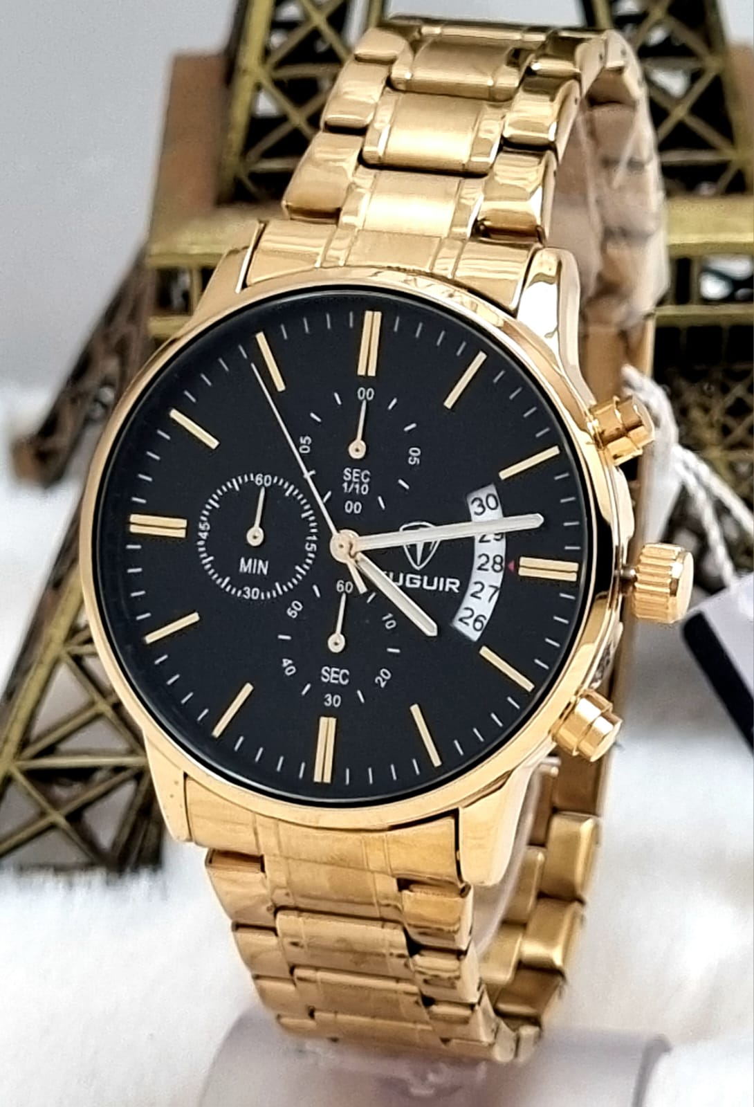 Relógio Masculino Dourado Tuguir TG30281