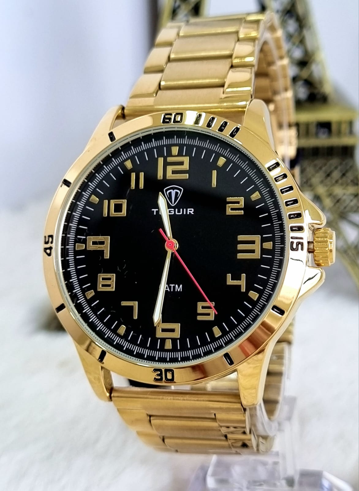 Relógio Banhado a ouro Masculino Tuguir no Atacado