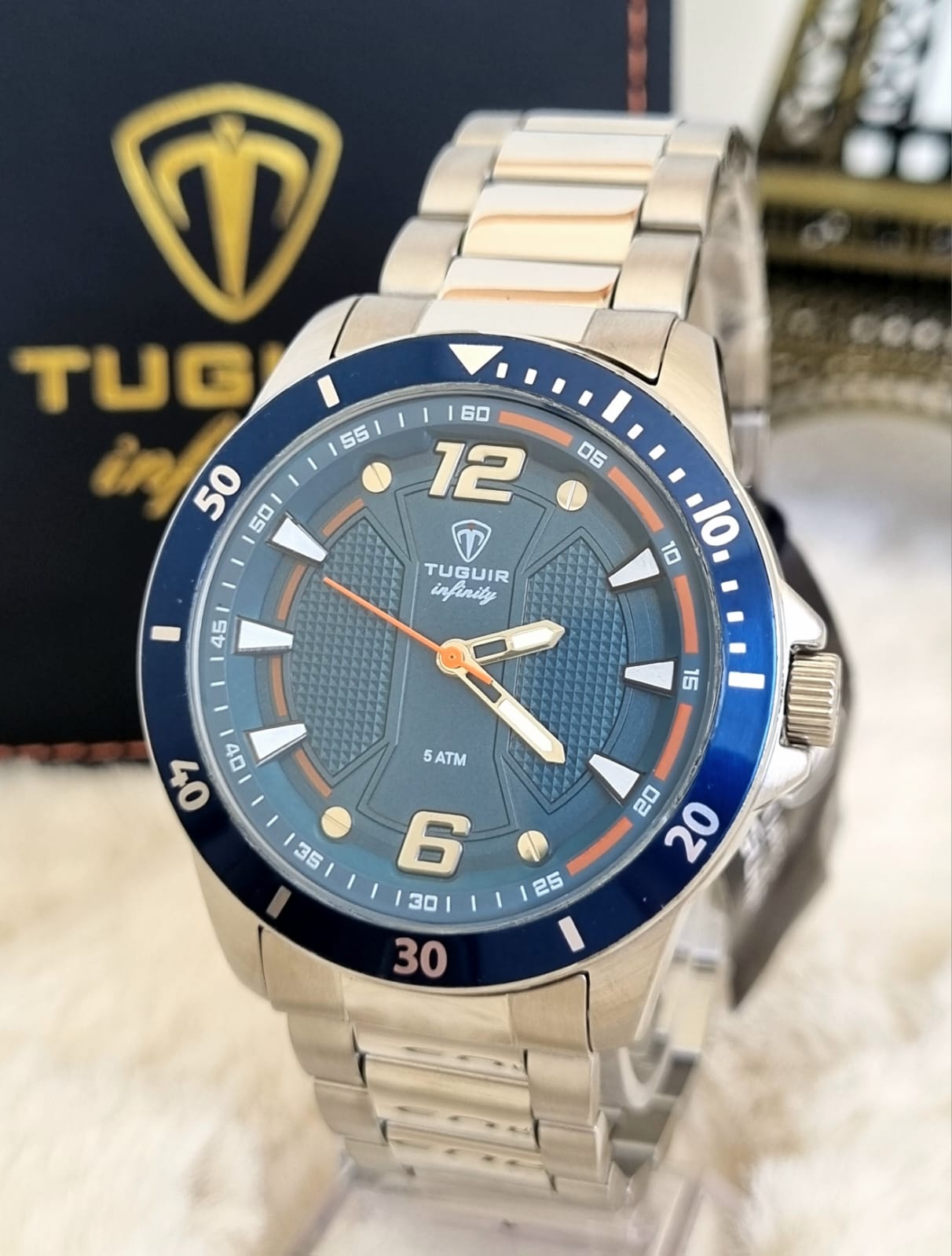 Relógio Masculino em Aço Tuguir Infinity TGI37001