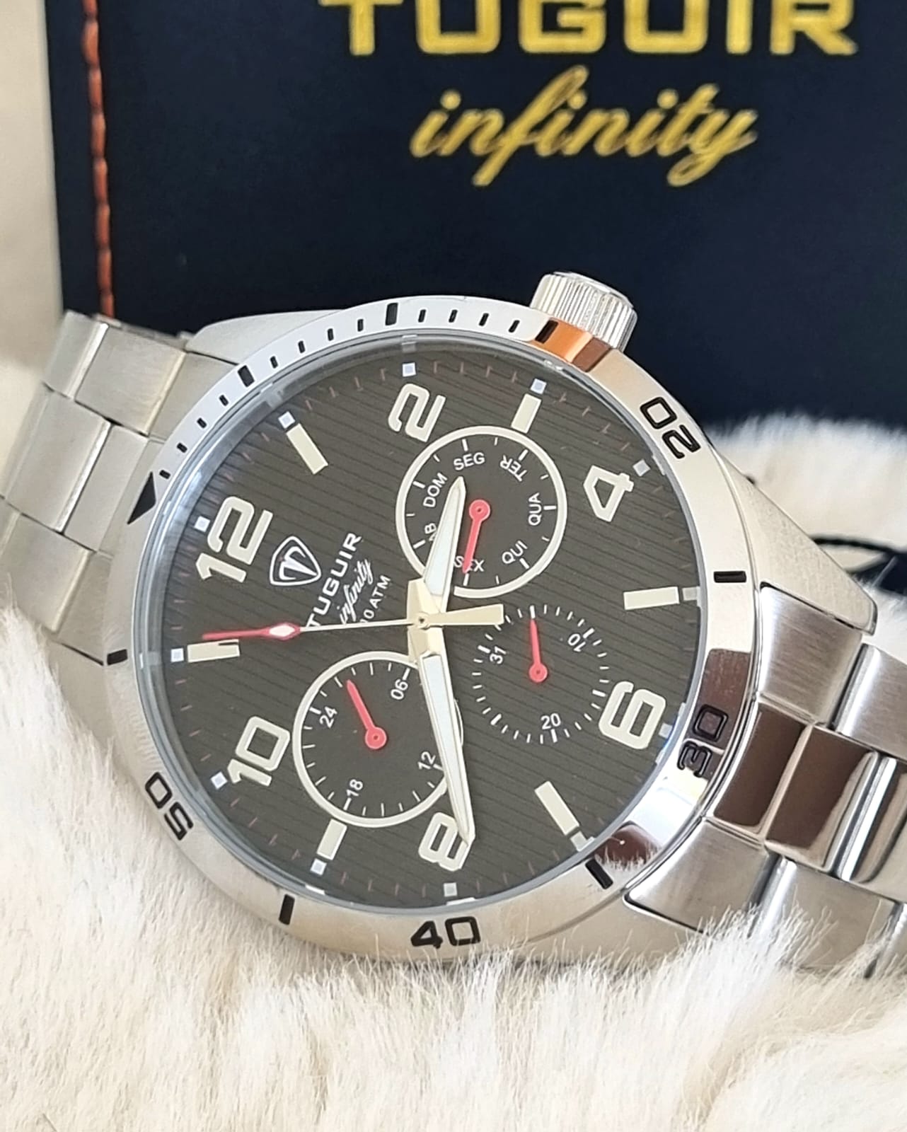 Relógio Masculino em Aço Tuguir Infinity TGI37055