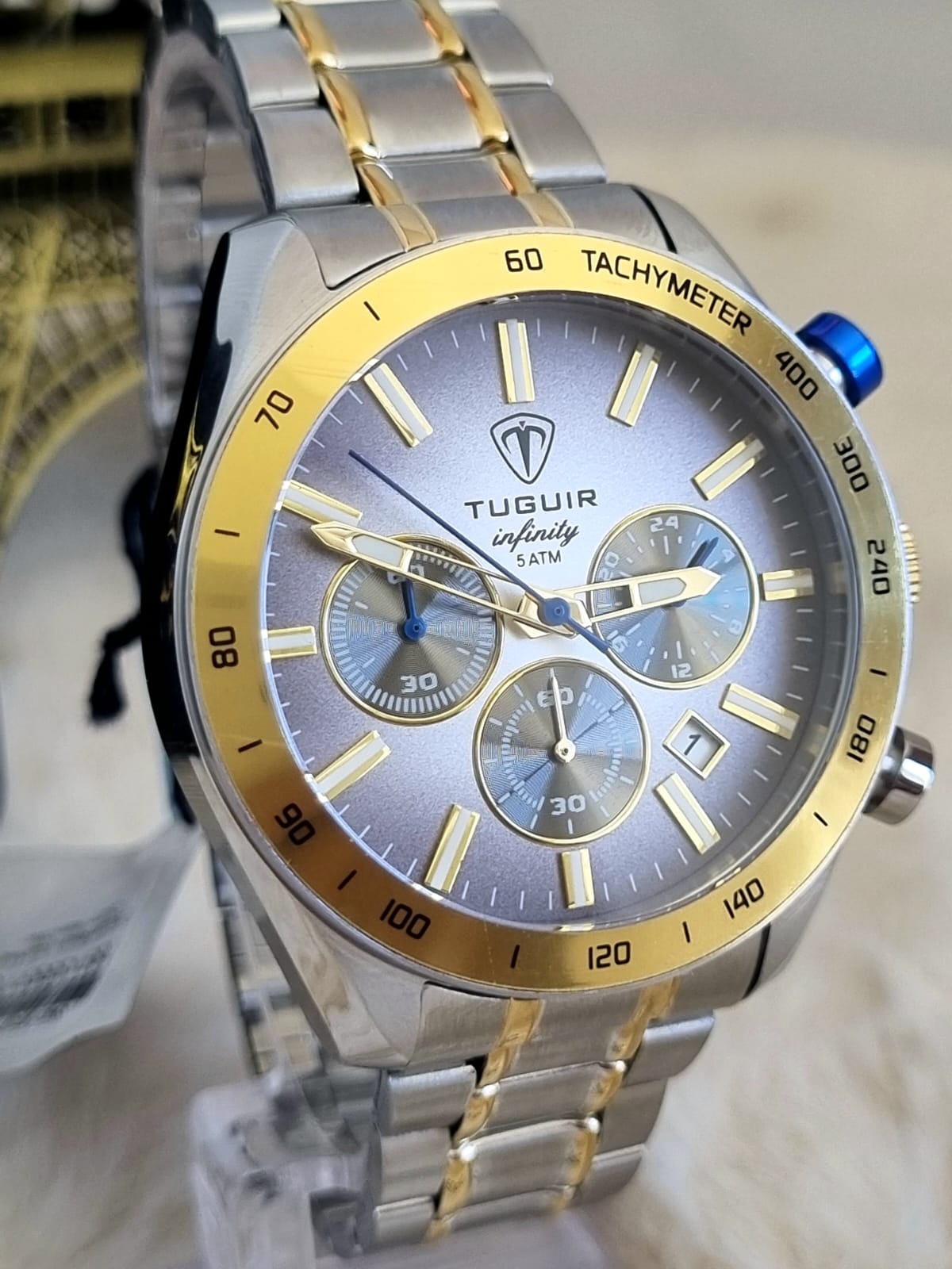 Relógio Masculino em Aço Tuguir Infinity TGI37117