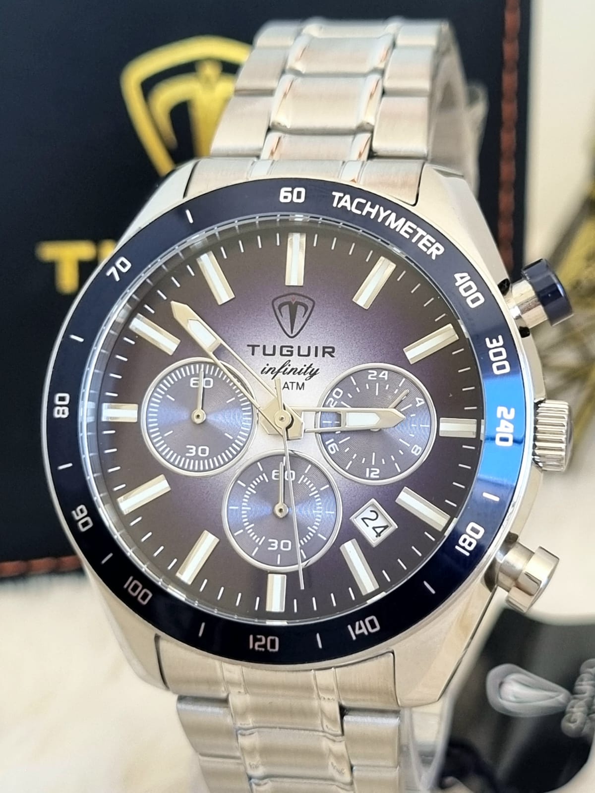 Relógio Masculino em Aço Tuguir Infinity TGI37118