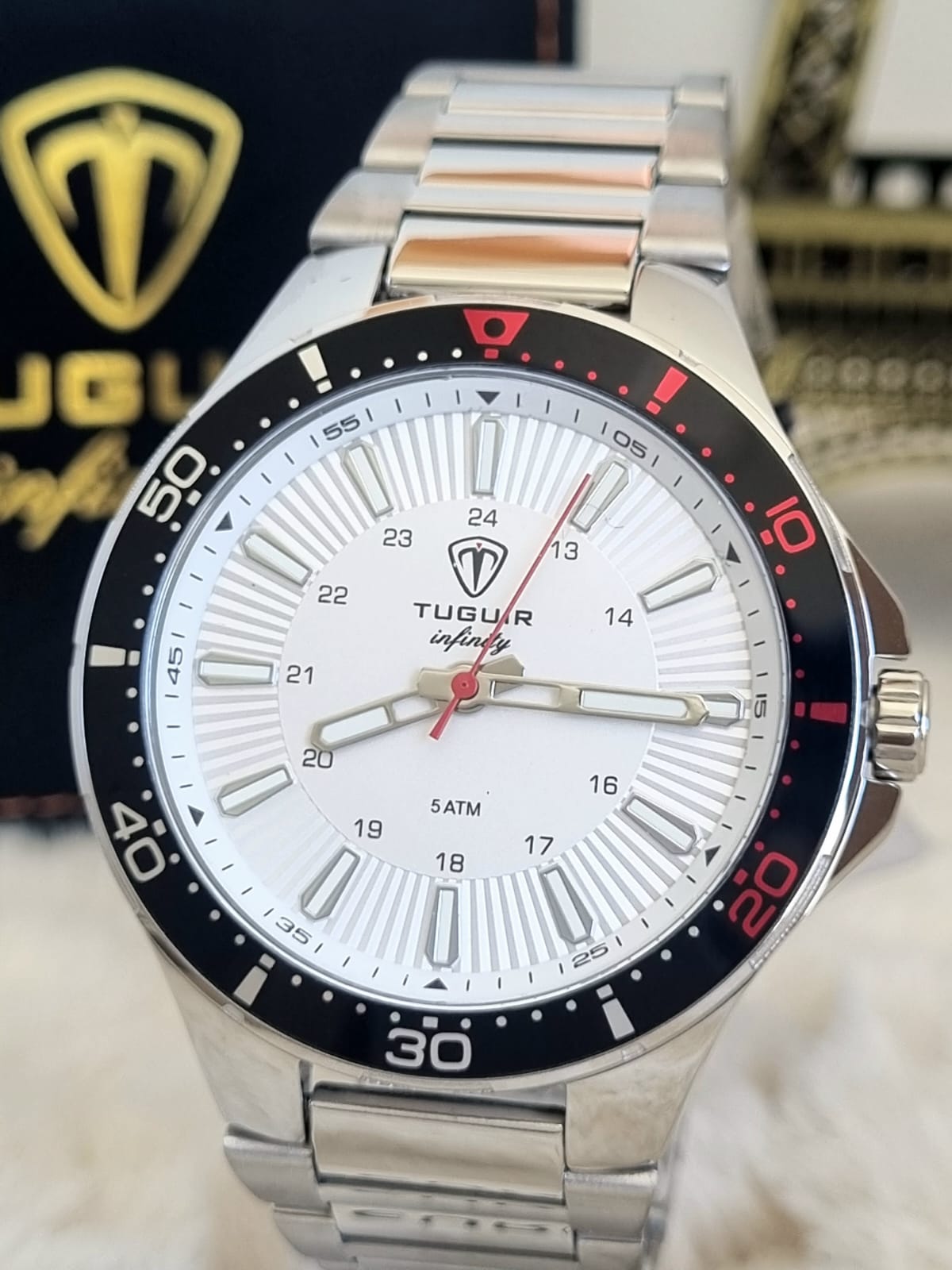 Relógio Masculino em Aço Tuguir Infinity TGI37128