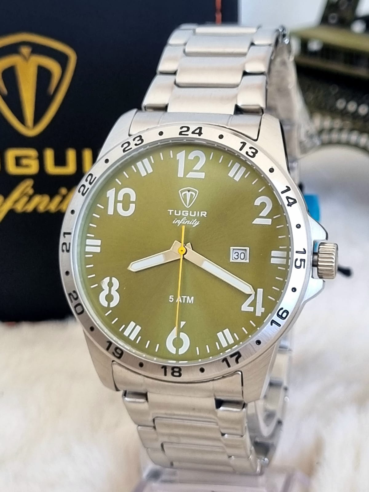 Relógio Masculino infinity Aço TGI37100