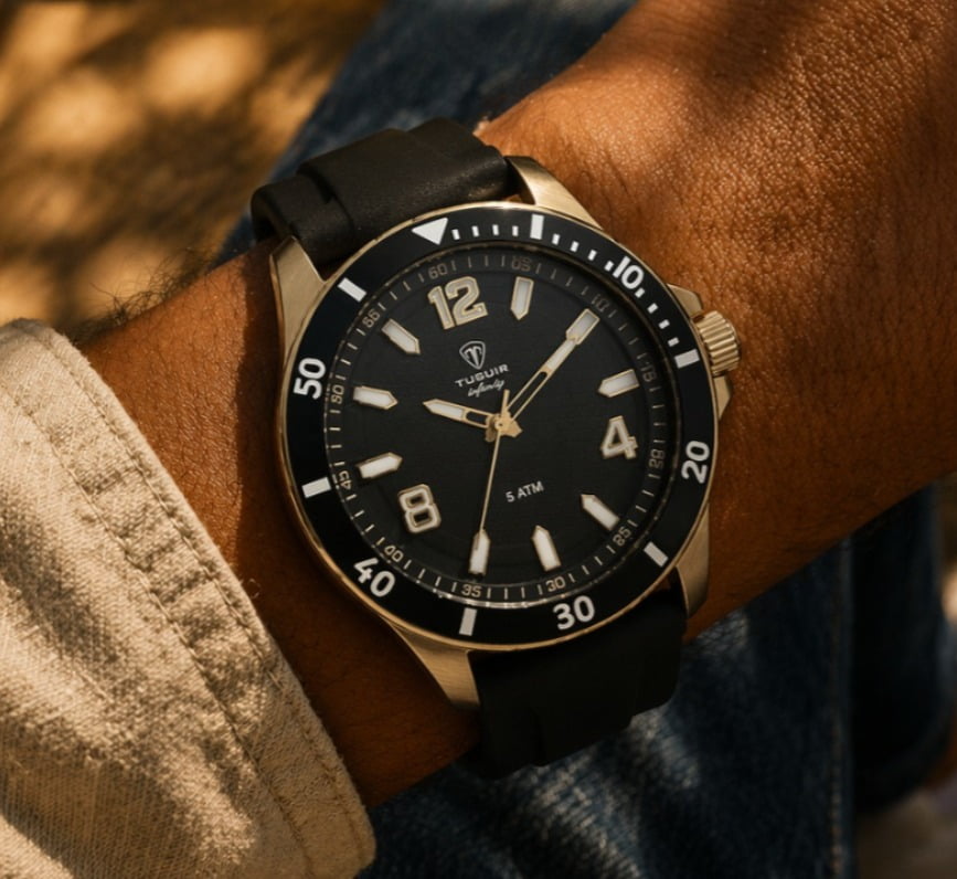 Relógio no Atacado Masculino Caixa em Aço Tuguir