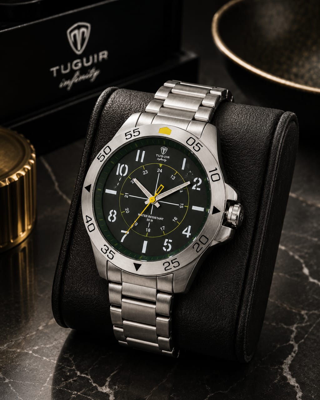 Relógio Masculino Tuguir 100% aço inox TGI37173