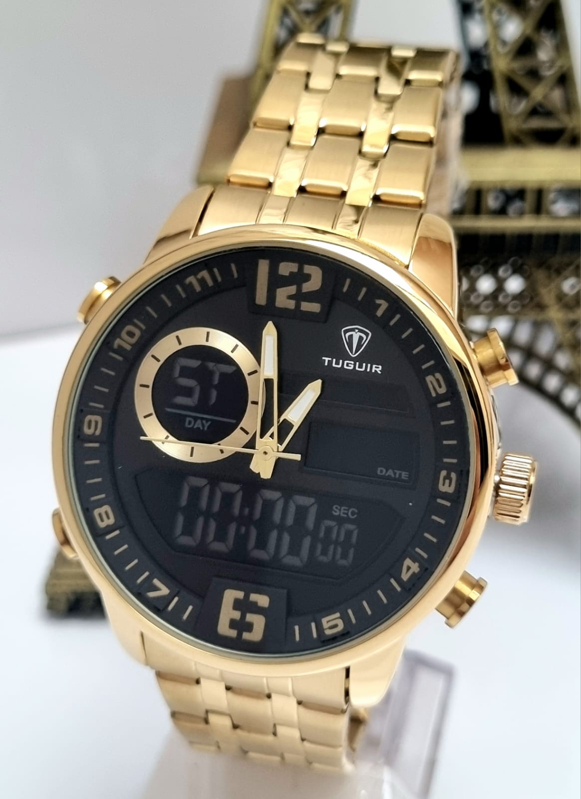 Relógio Masculino Tuguir AnaDigi Dourado TG30251