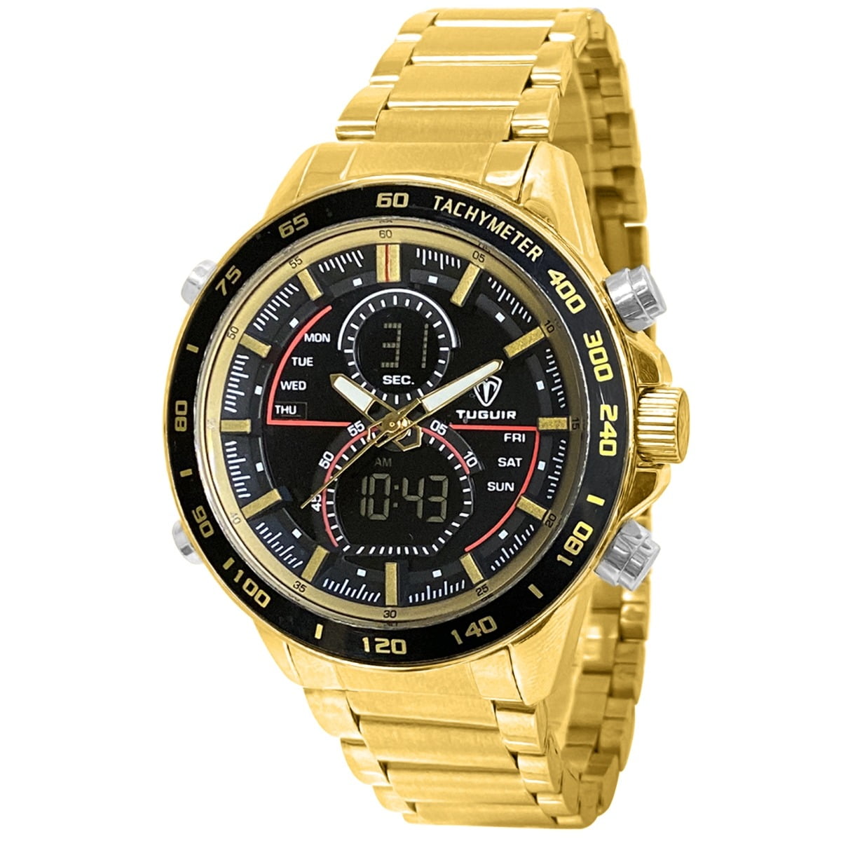Relógio no Atacado Masculino Tuguir AnaDigi Dourado TG30274