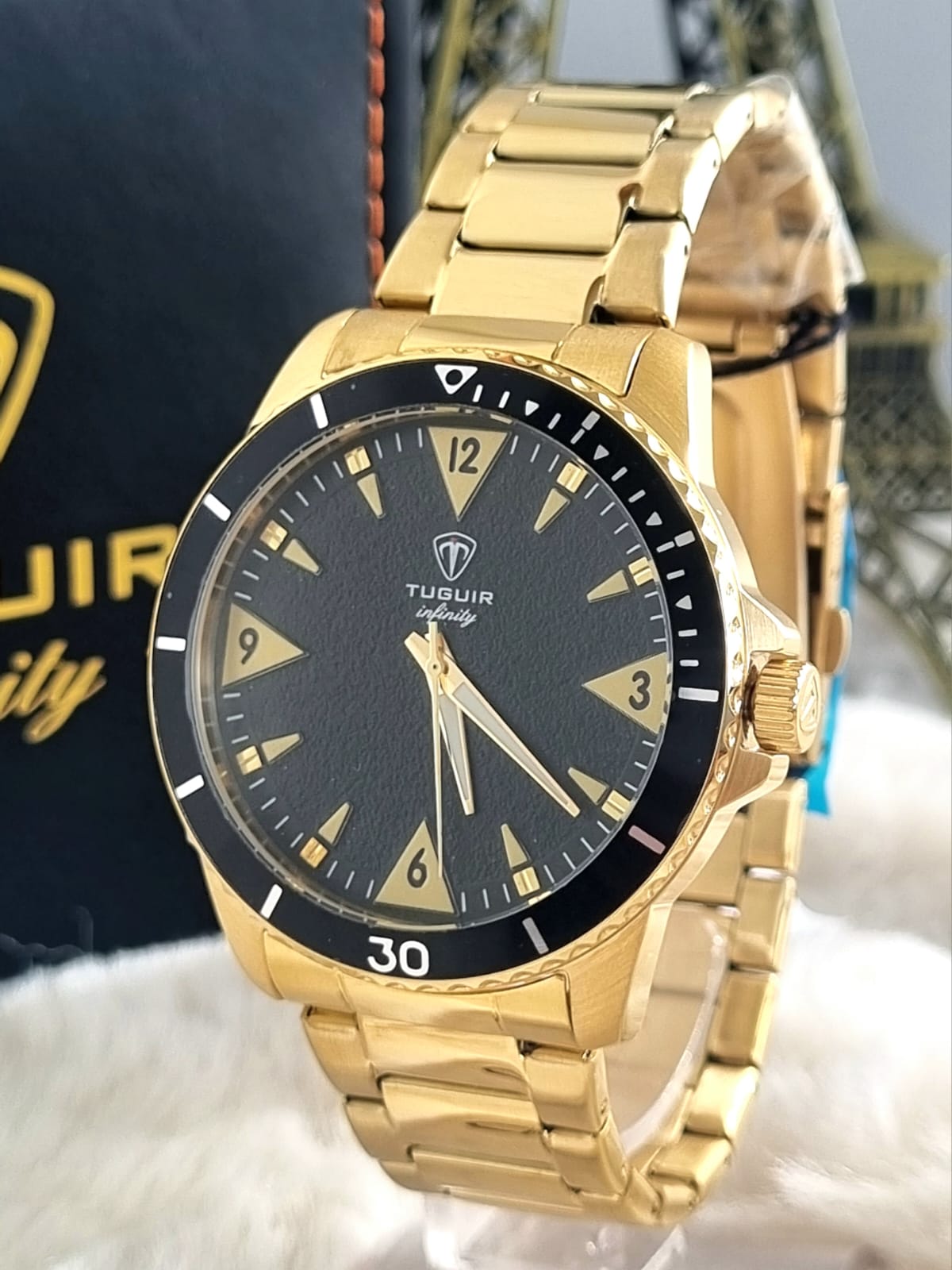 Relógio Masculino Tuguir Dourado TGI37110