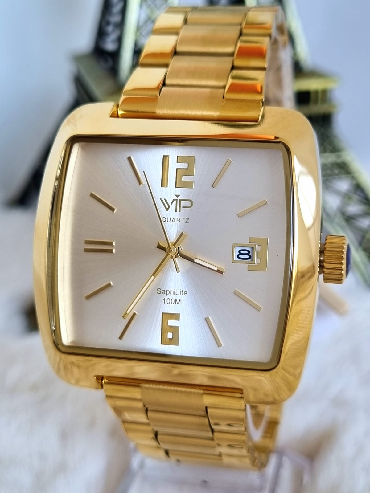 Relógio Banhado a Ouro VIP MHO2138B