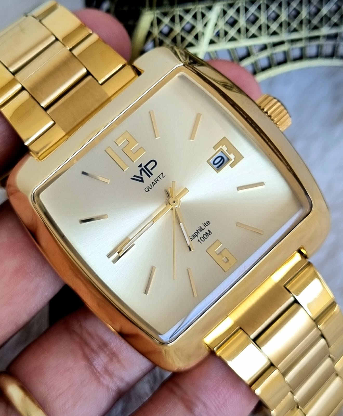 Relógio Banhado a Ouro VIP MHO2138C