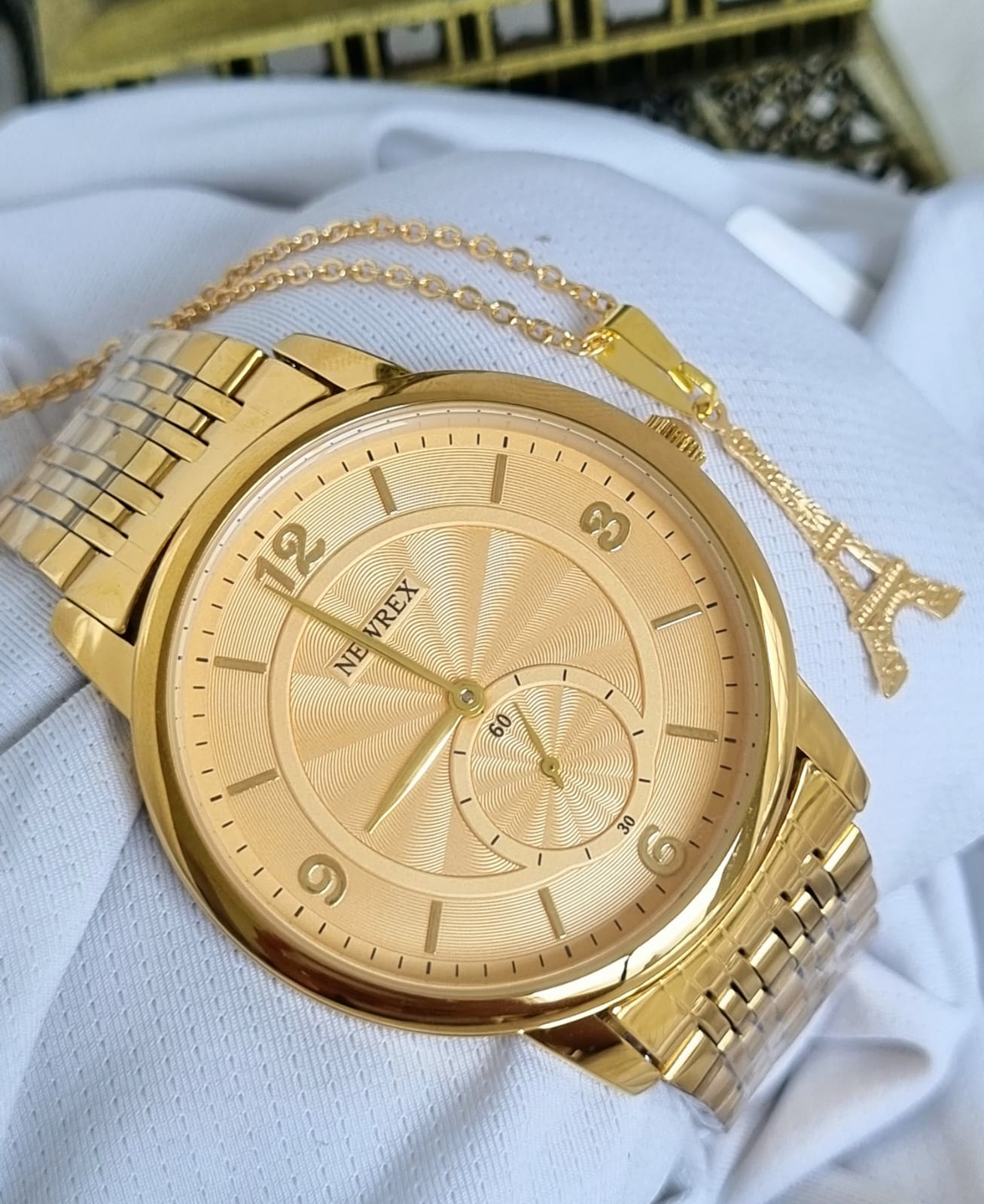Relógio Newrex Feminino Dourado W1671GK6