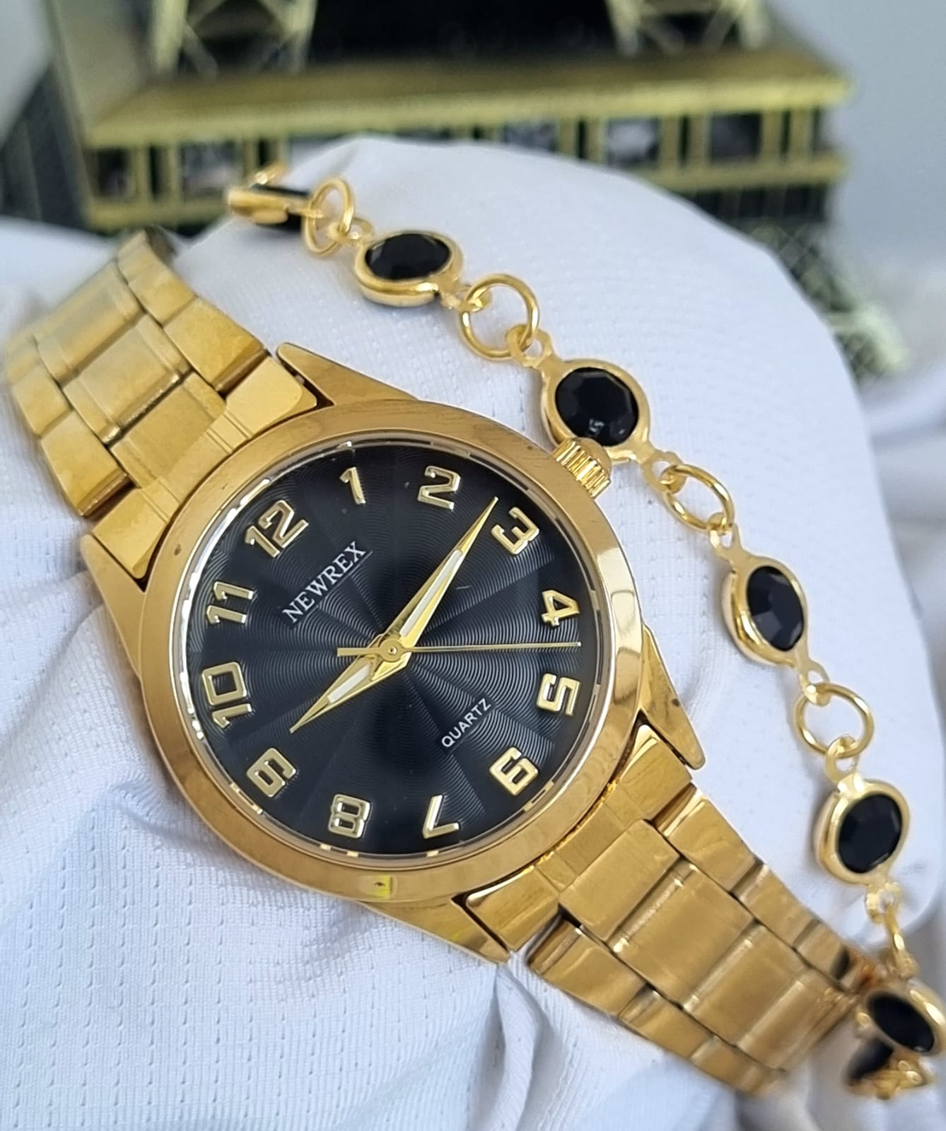 Relógio Newrex Feminino Dourado W1692LPK1