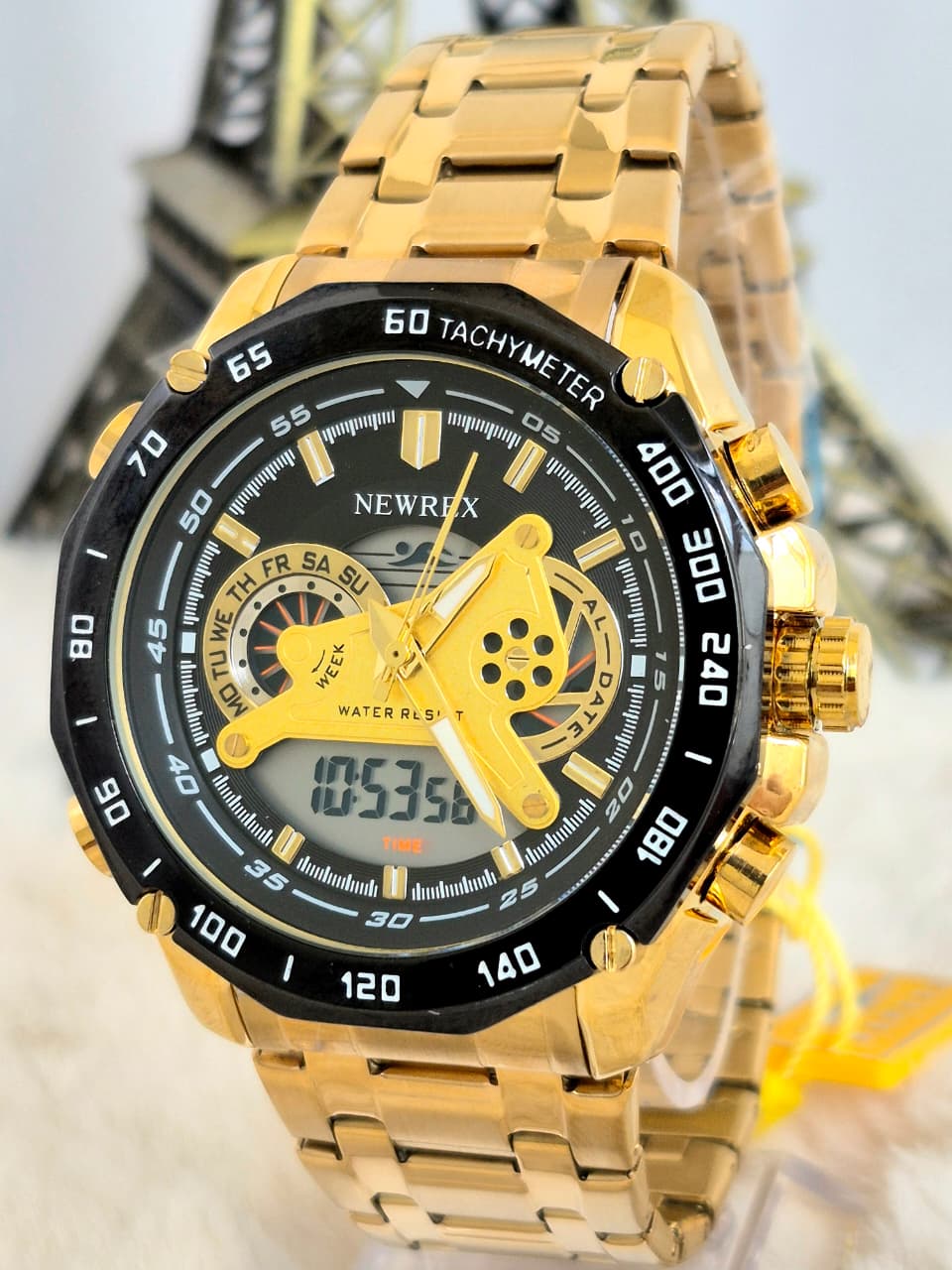 Relógio Dourado Newrex 1919