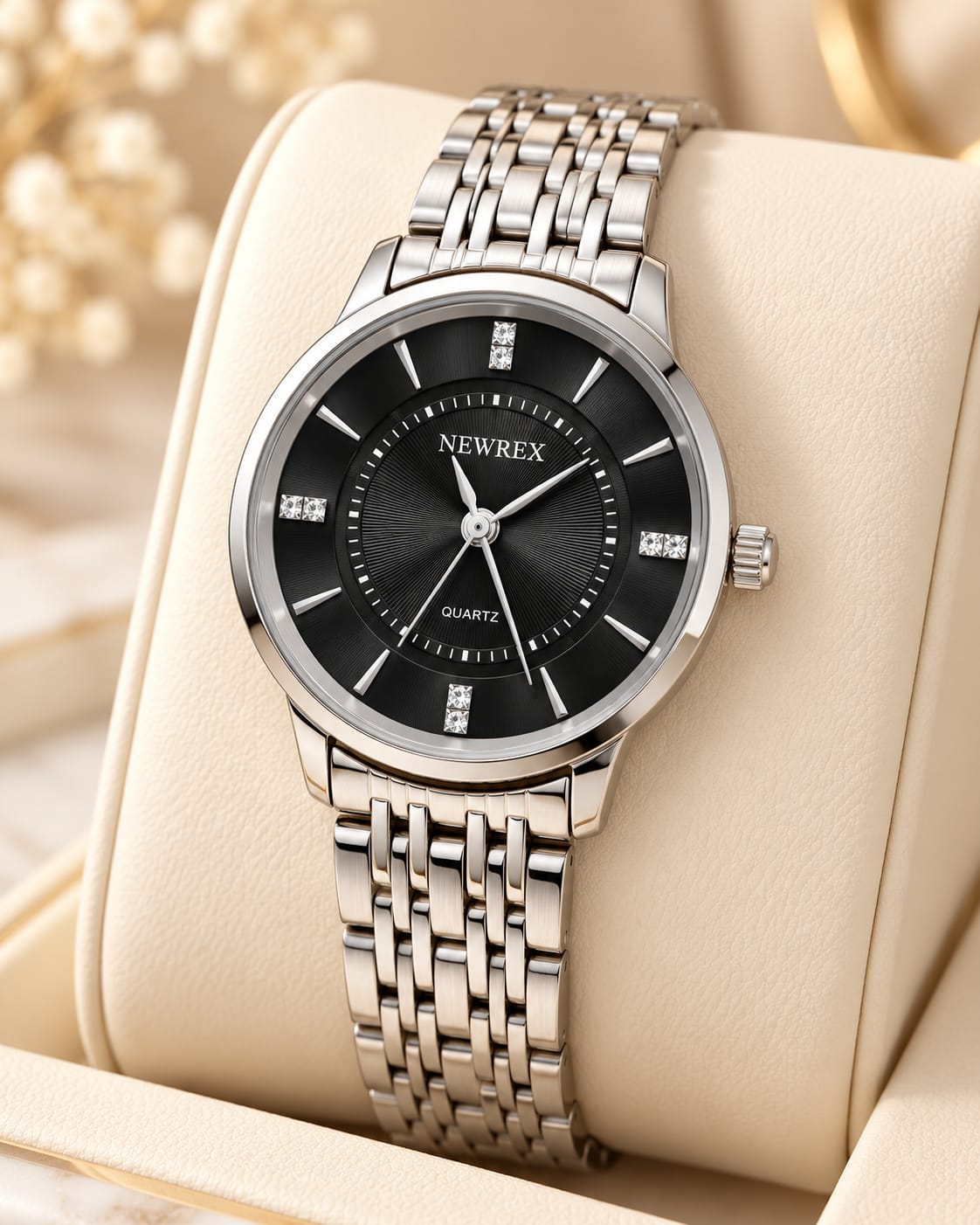 Relógio Feminino Dourado Newrex W1665LA