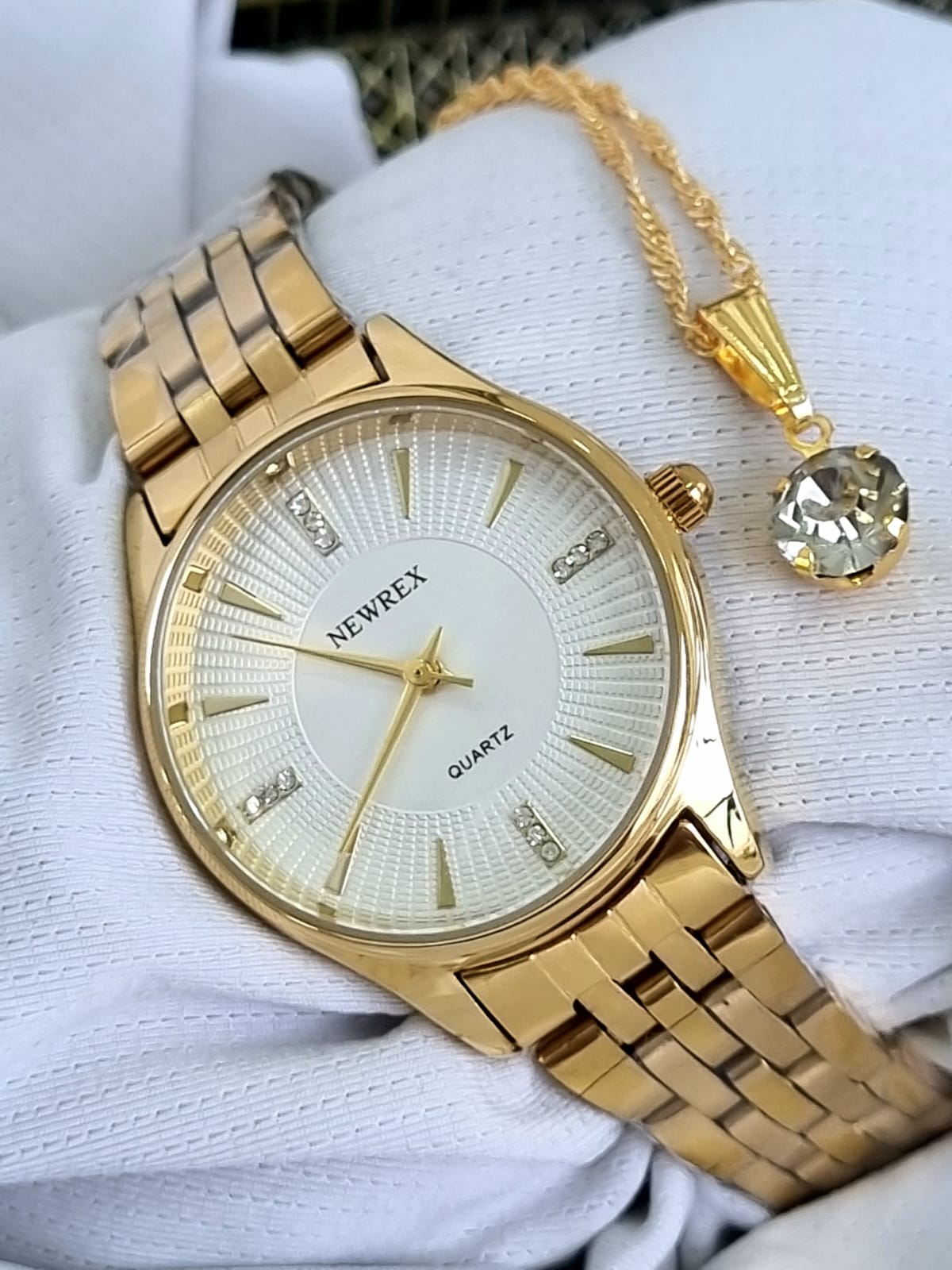 Relógio Feminino Dourado Newrex w4950lB