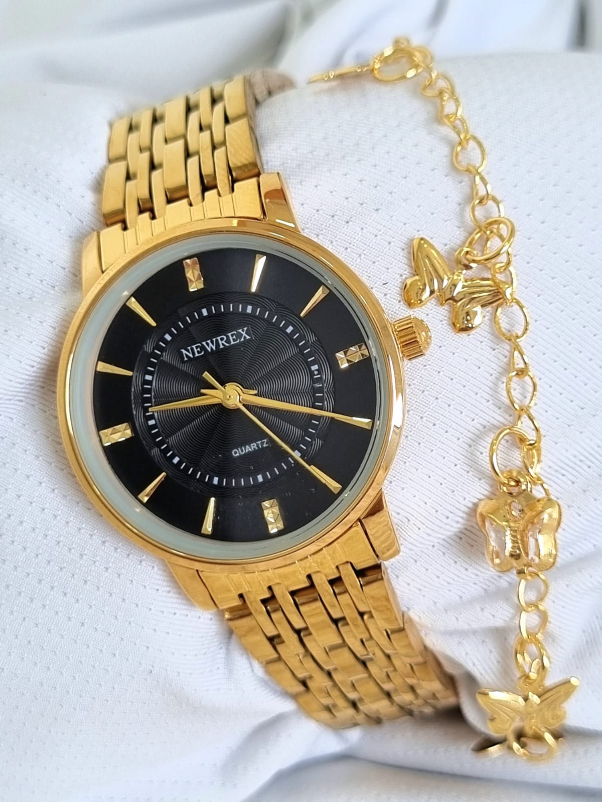 Relógio Newrex Feminino Dourado W1665LP