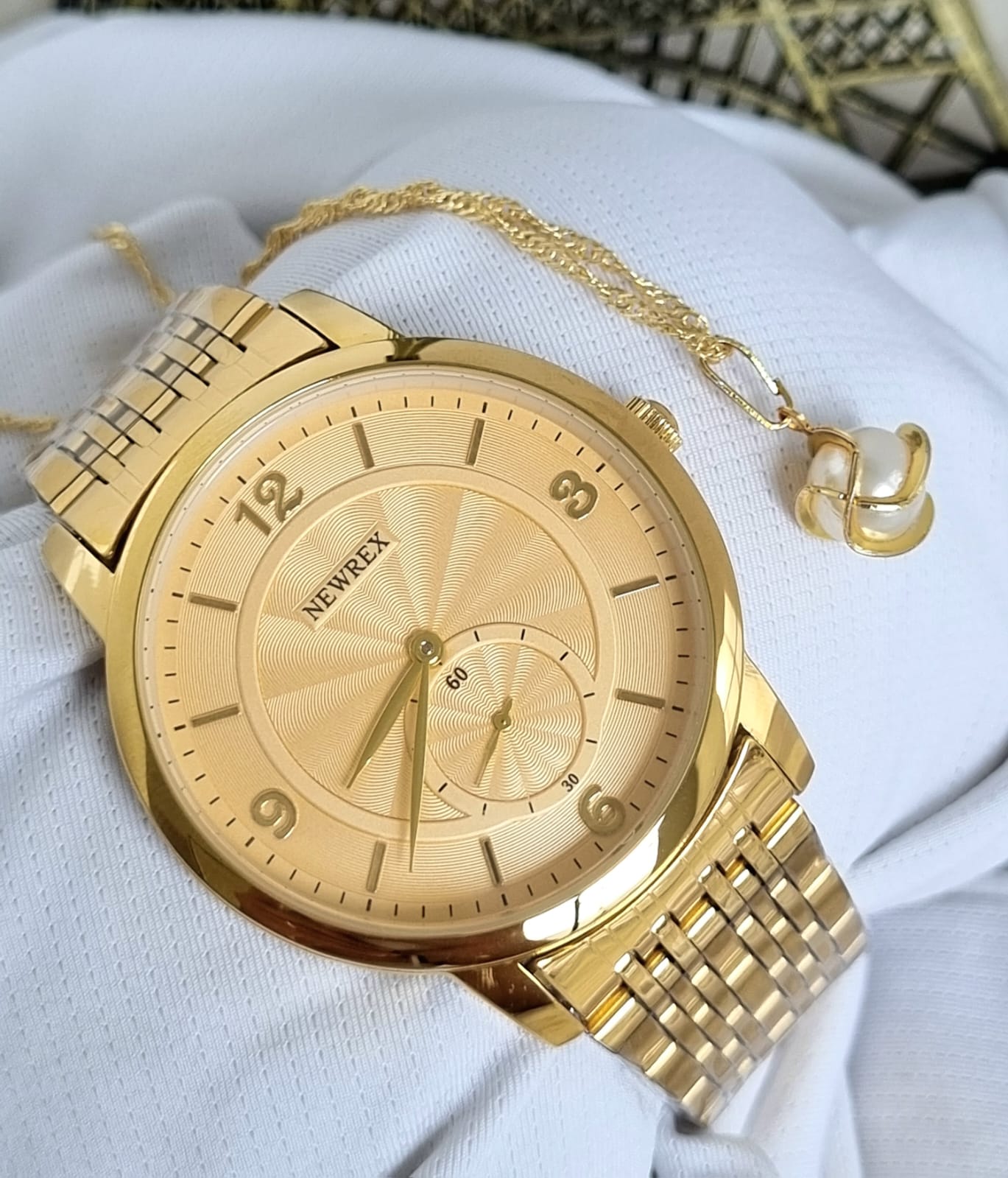 Relógio Newrex Feminino Dourado W1671GK4