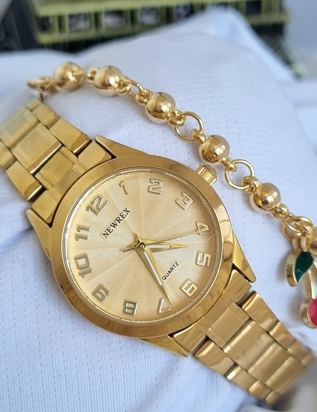 Relógio Newrex Feminino Dourado W1692LK5